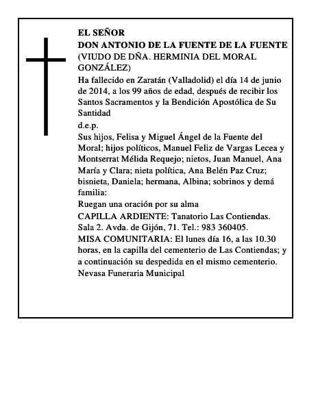 Don Antonio de la Fuente de la Fuente