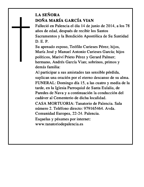 Doña María García Vian
