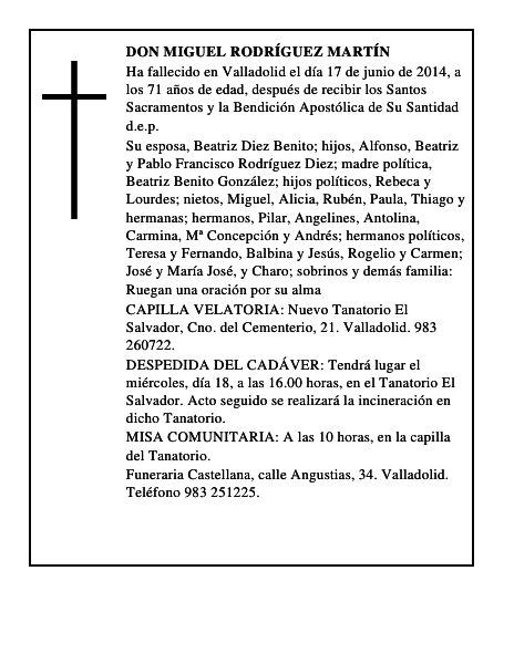 Don Miguel Rodríguez Martín