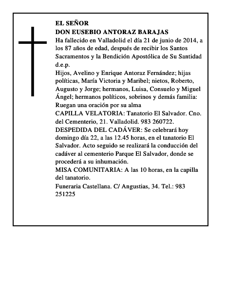 Don Eusebio Antoraz Barajas