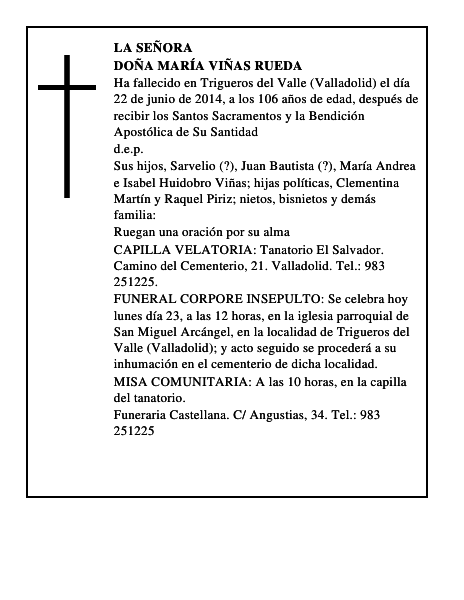 Doña María Viñas Rueda