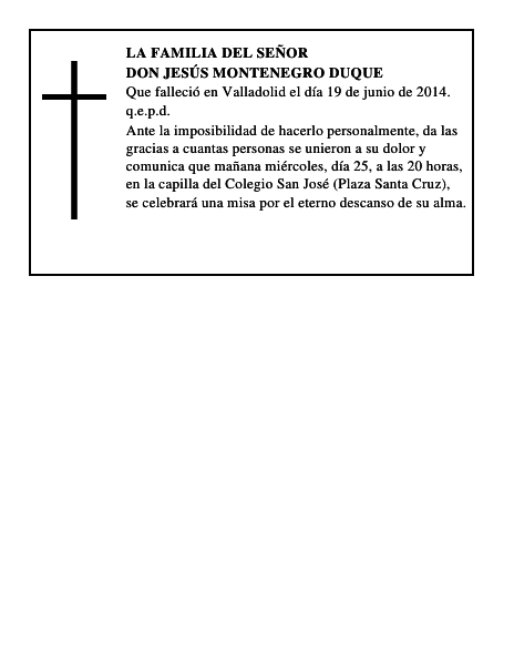 Don Jesús Montenegro Duque