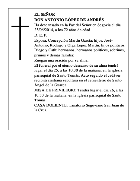 Don Antonio López de Andrés