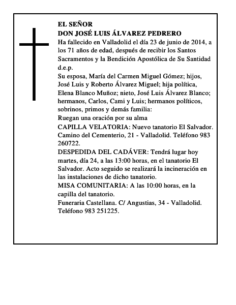 Don José Luis Álvarez Pedrero