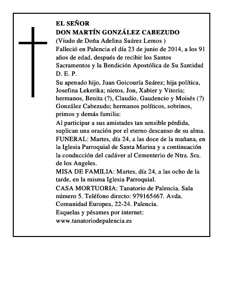 Don Martín González Cabezudo
