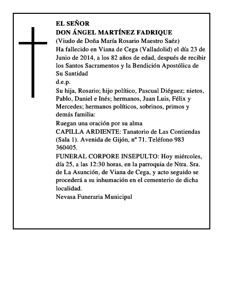 Don Ángel Martínez Fadrique
