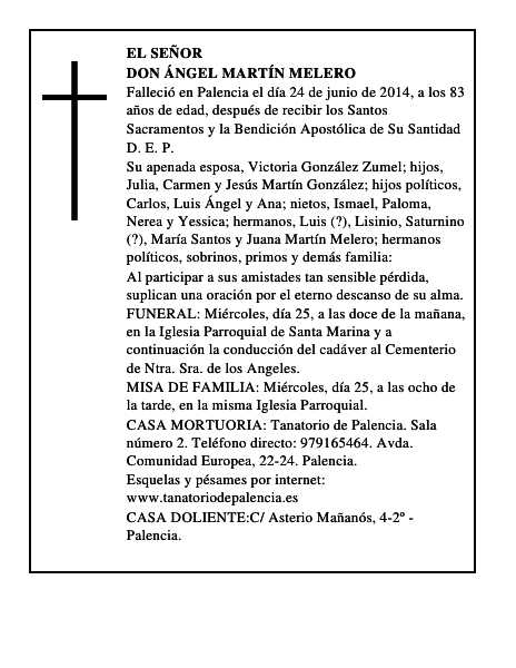 Don Ángel Martín Melero