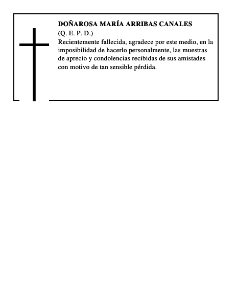 DoñaRosa María Arribas Canales