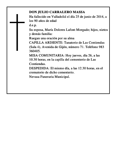 Don Julio Carralero Massa