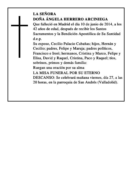 Doña Ángela Herrero Arciniega