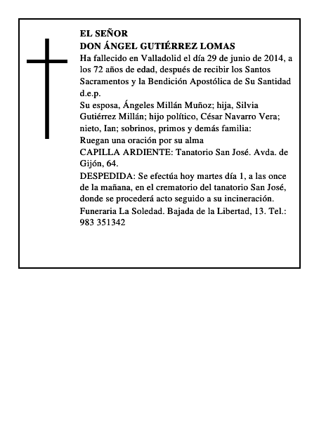 Don Ángel Gutiérrez Lomas