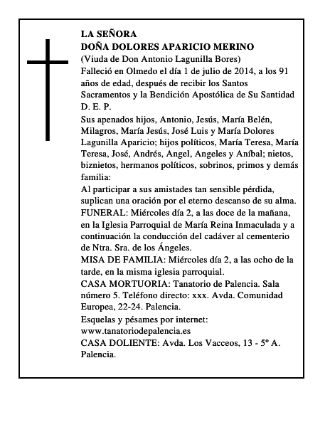 Doña Dolores Aparicio Merino