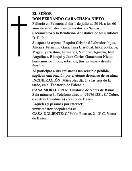 Don Fernando Garachana Nieto