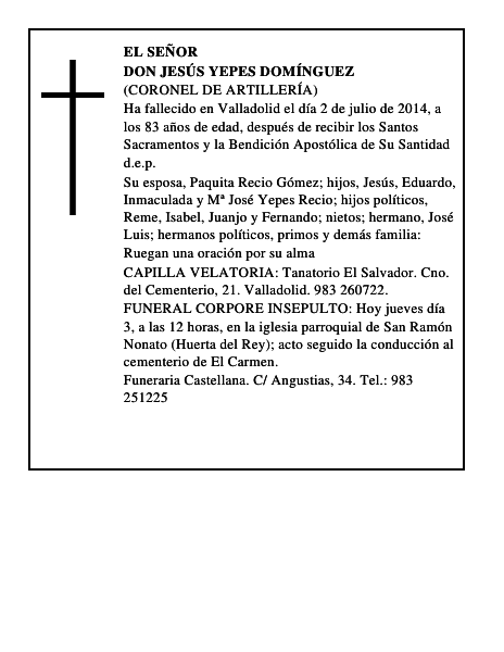 Don Jesús Yepes Domínguez