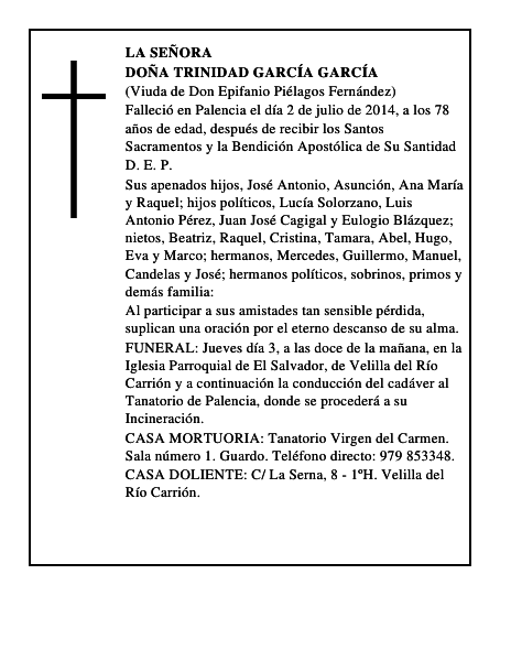 Doña Trinidad García García