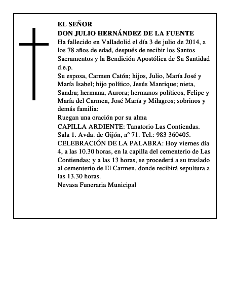 Don Julio Hernández de la Fuente