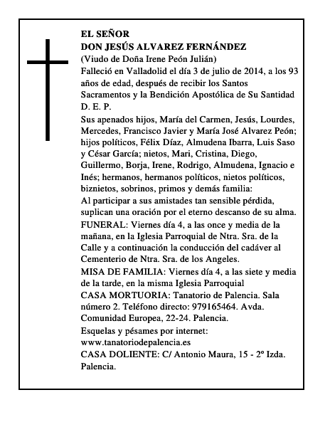 Don Jesús Alvarez Fernández