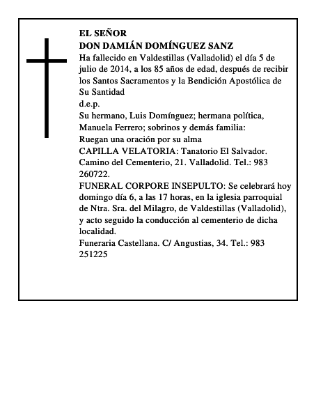 Don Damián Domínguez Sanz