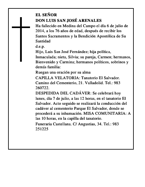Don Luis San José Arenales