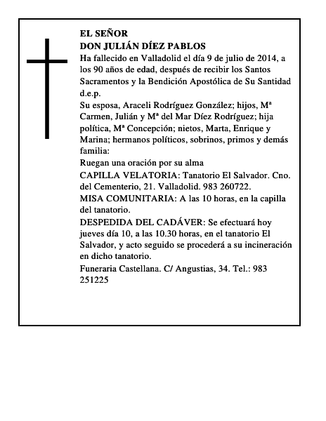 Don Julián Díez Pablos