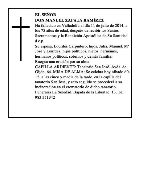 Don Manuel Zapata Ramírez