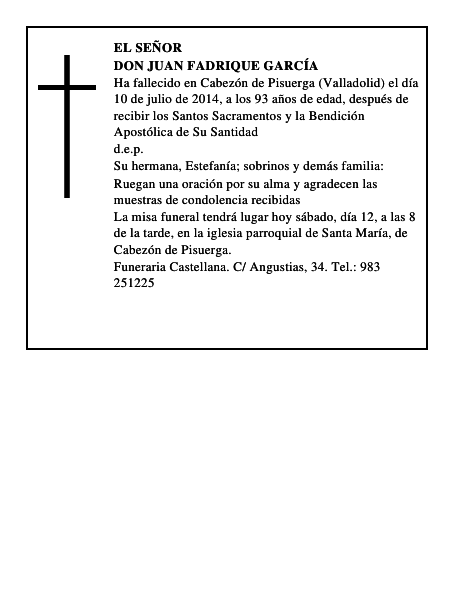 Don Juan Fadrique García