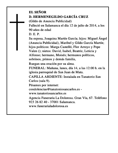 D. Hermenegildo García Cruz