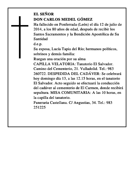 Don Carlos Medel Gómez