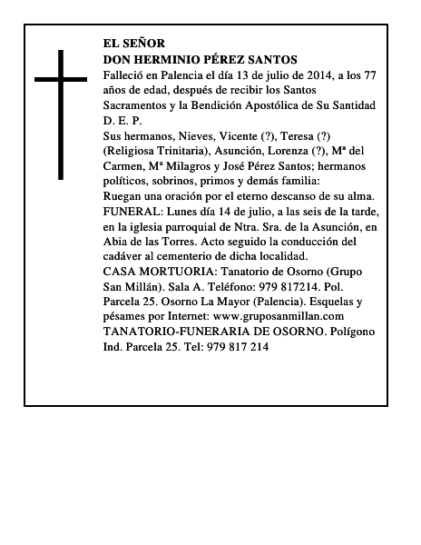 Don Herminio Pérez Santos