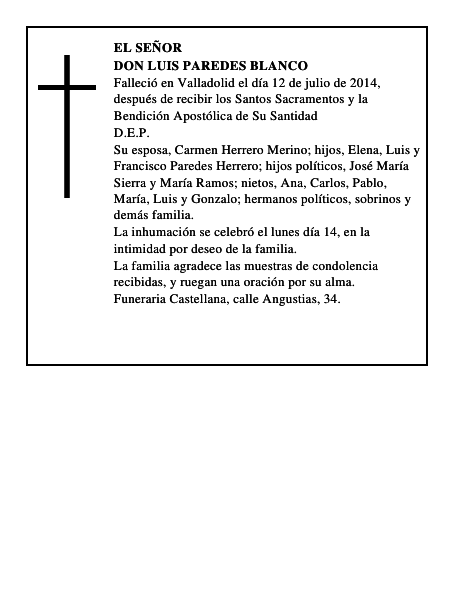 Don Luis Paredes Blanco