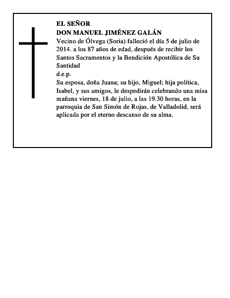 Don Manuel Jiménez Galán