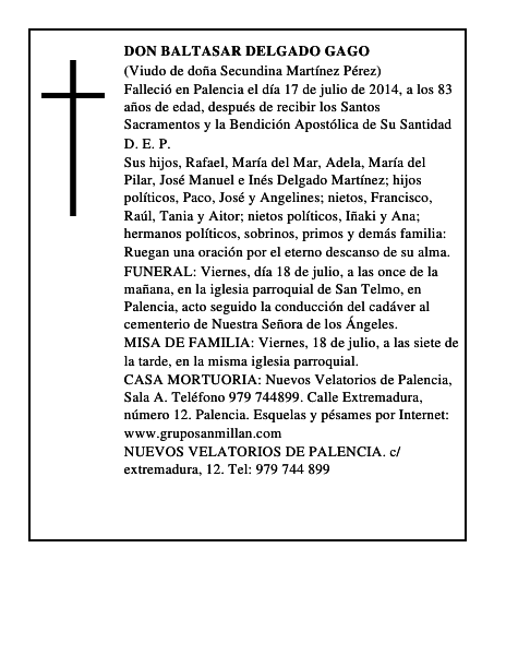 Don Baltasar Delgado Gago