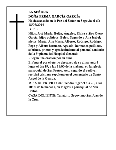 Doña Prima García García