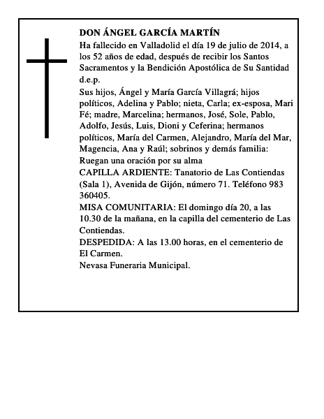 Don Ángel García Martín