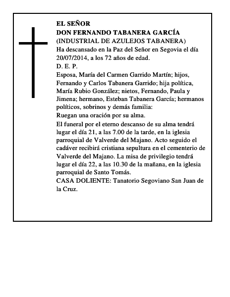 Don Fernando Tabanera García