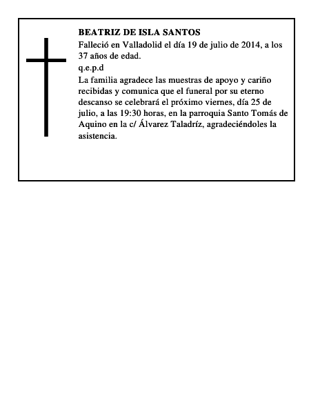 Beatriz de Isla Santos