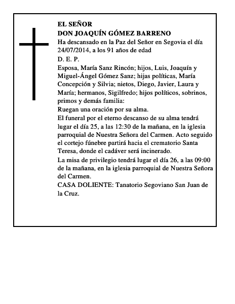 Don Joaquín Gómez Barreno