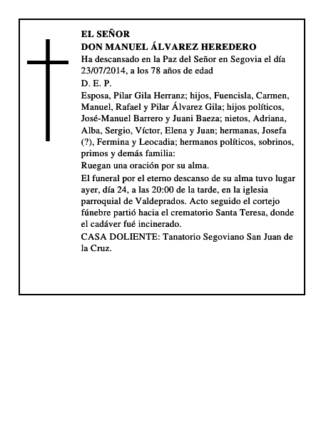 Don Manuel Álvarez Heredero