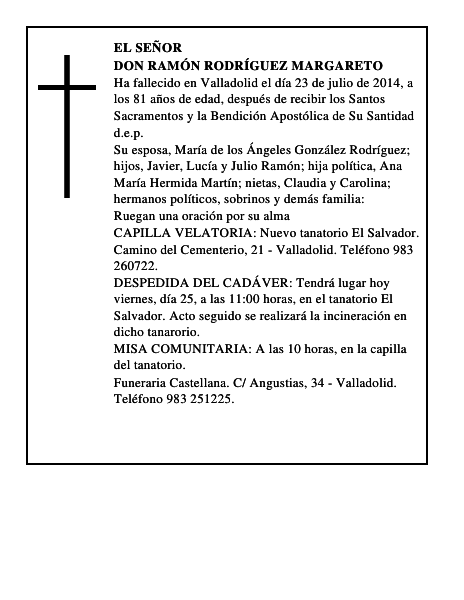 Don Ramón Rodríguez Margareto