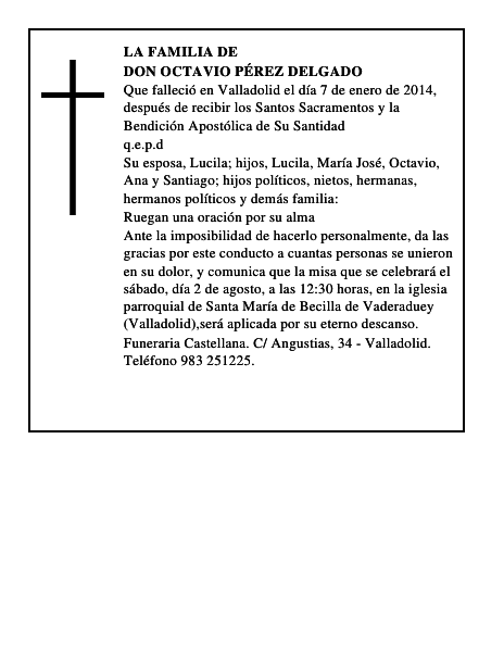 Don Octavio Pérez Delgado