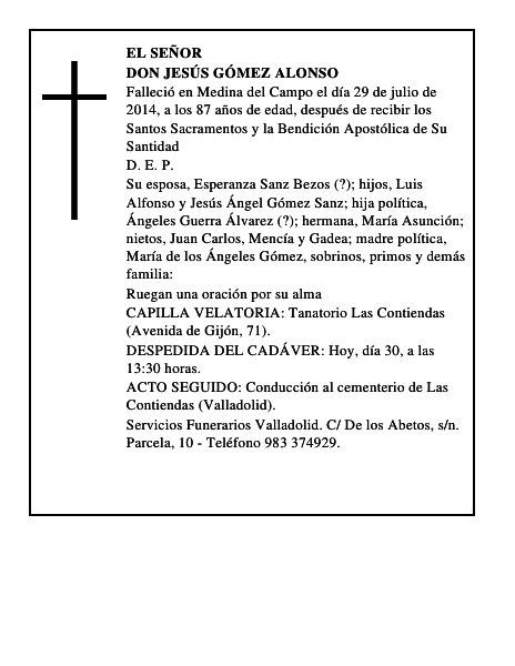 Don Jesús Gómez Alonso