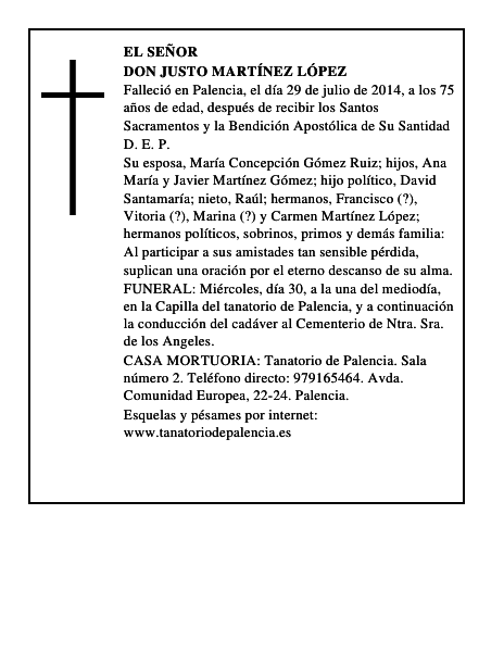 Don Justo Martínez López