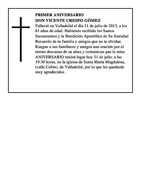 Don Vicente Crespo Gómez