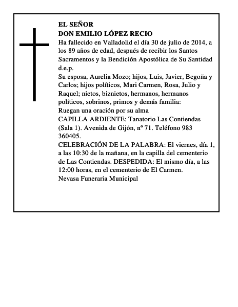 Don Emilio López Recio