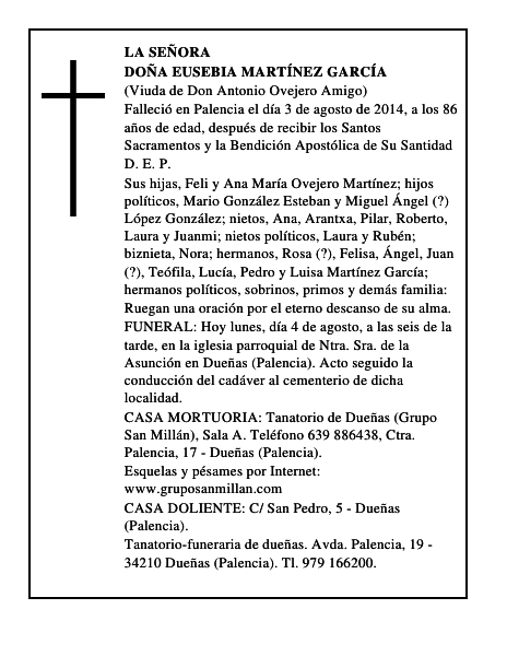 Doña Eusebia Martínez García