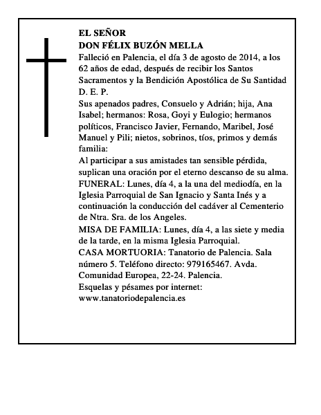 Don Félix Buzón Mella