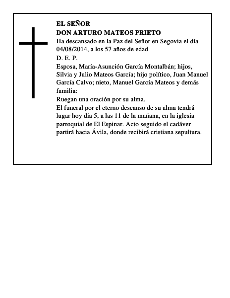 Don Arturo Mateos Prieto