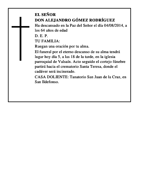 Don Alejandro Gómez Rodríguez