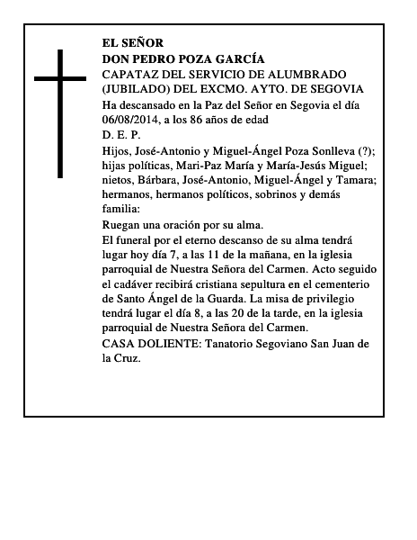 Don Pedro Poza García