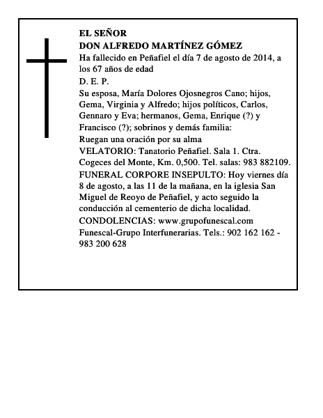 Don Alfredo Martínez Gómez